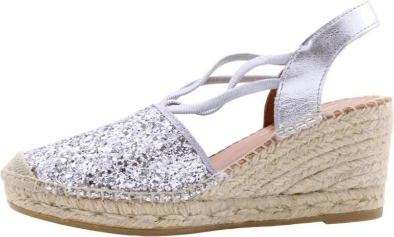 Viguera Wig Espadrilles voor Glamoureuze Stijl Gray Dames