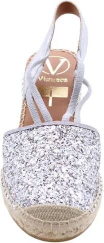 Viguera Wig Espadrilles voor Glamoureuze Stijl Gray Dames