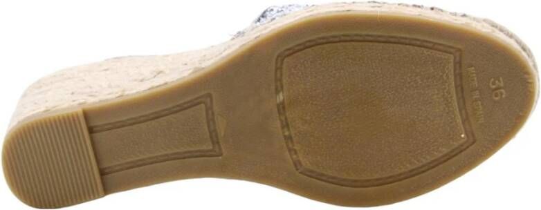 Viguera Wig Espadrilles voor Glamoureuze Stijl Gray Dames