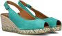 VIGUERA Espadrilles Dames Damesschoenen Suède Sleehak Hoogte 2013 Groen - Thumbnail 8