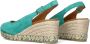 VIGUERA Espadrilles Dames Damesschoenen Suède Sleehak Hoogte 2013 Groen - Thumbnail 9