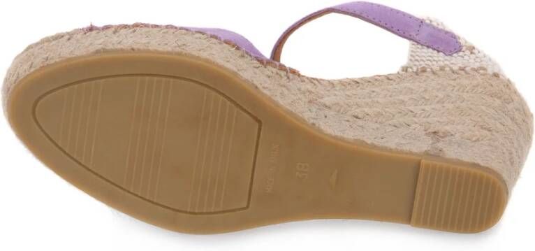 Viguera Paarse Leren Sandalen Purple Dames