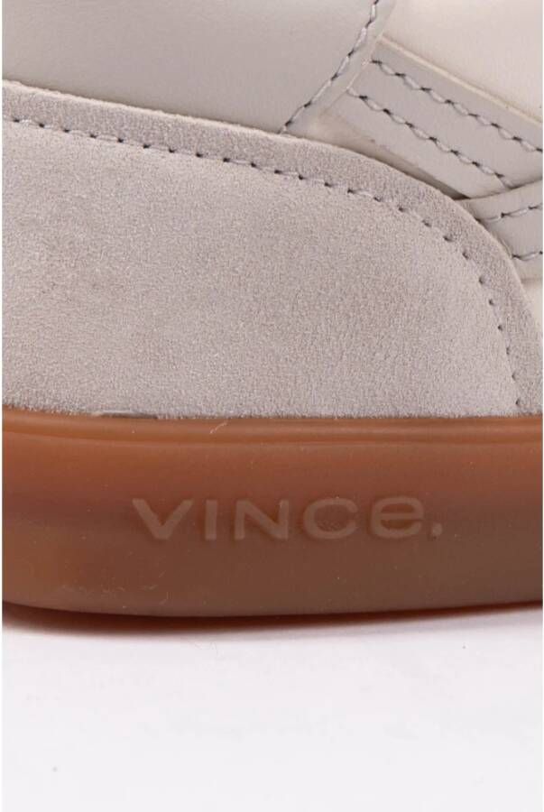 Vince Leren Sneaker in Wit met Schuim Multicolor Dames