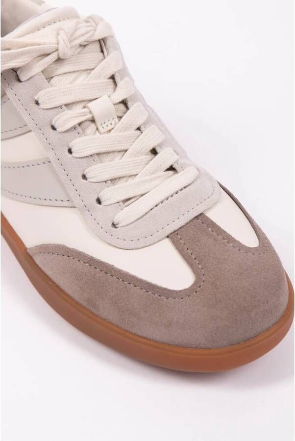 Vince Leren Sneaker in Wit met Schuim Multicolor Dames