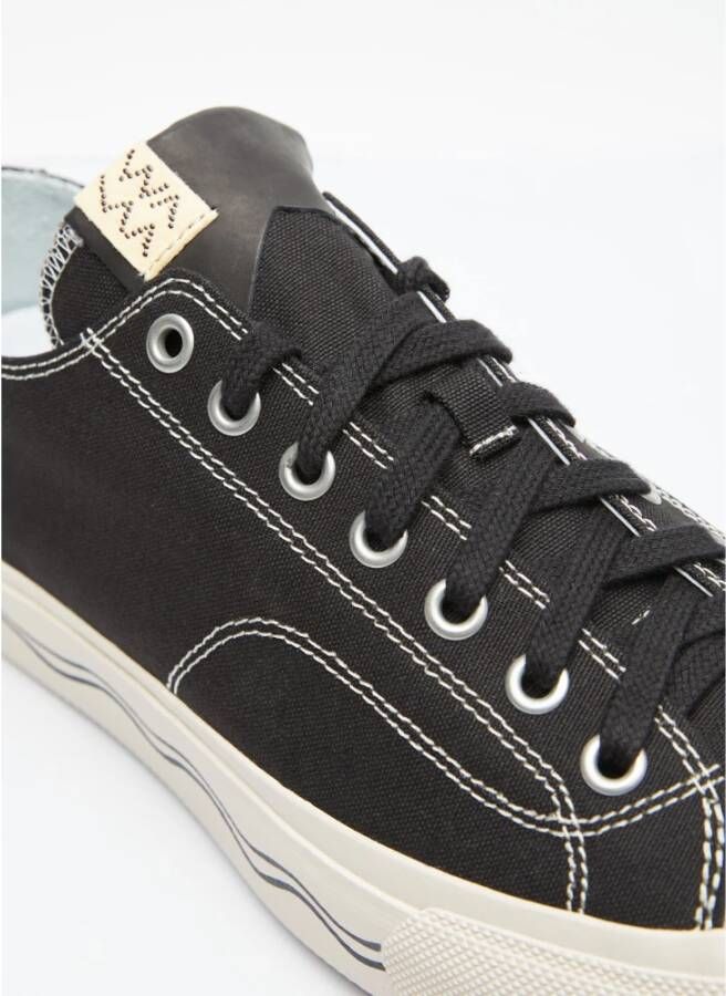 visvim Canvas Sneakers met Golfprint Black Heren