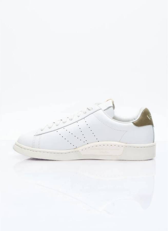 visvim Geborduurde Leren Sneakers White Heren