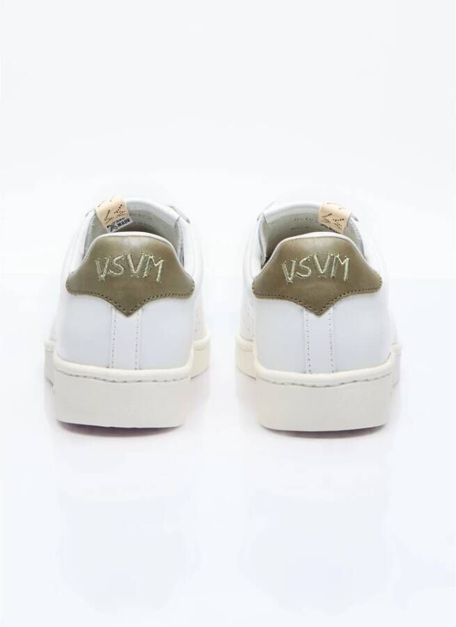 visvim Geborduurde Leren Sneakers White Heren