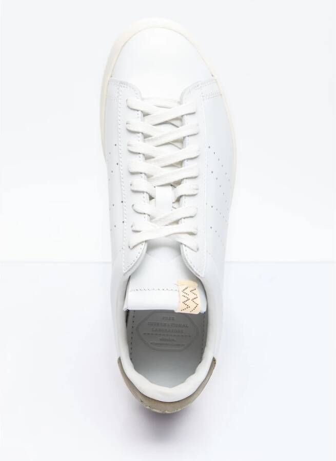 visvim Geborduurde Leren Sneakers White Heren