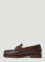 Visvim Graanleren Loafers met Hardware Motif Brown Heren - Thumbnail 3