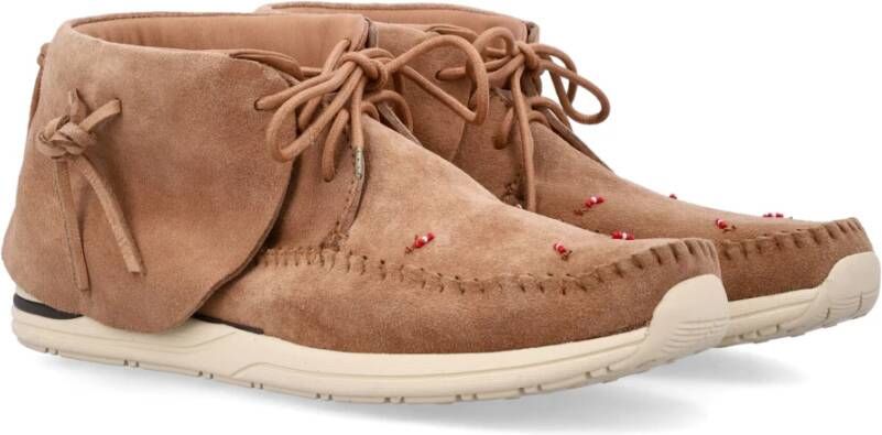 visvim Kameel Sneakers Lhamo-Folk Stijl Brown Heren