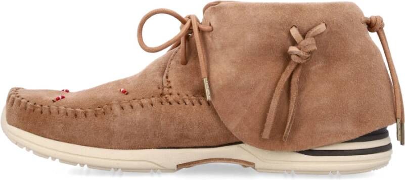 visvim Kameel Sneakers Lhamo-Folk Stijl Brown Heren