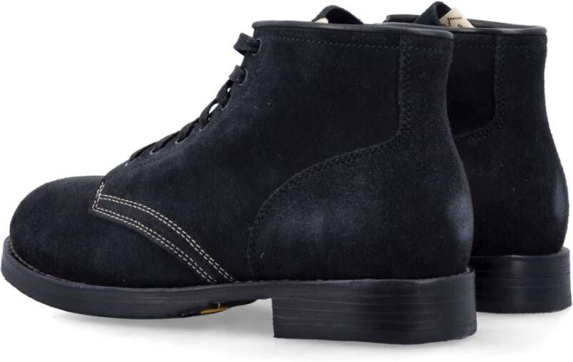 visvim Zwarte Gesloten Laarzen Brigadier Stijl Black Heren