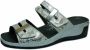 Vital Comfortabele Velours Slipper Sandalen White Dames - Thumbnail 3