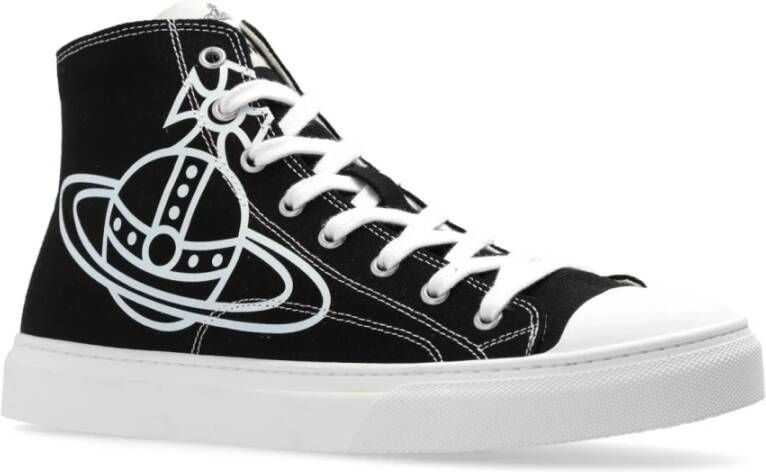 Vivienne Westwood Enkellaagse Plimsoll sneakers Black Heren