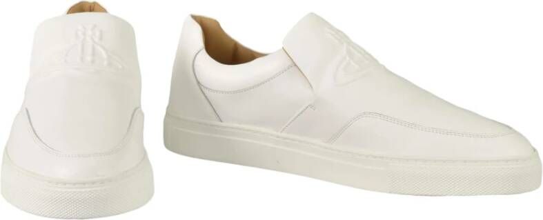 Vivienne Westwood Leren Rubberen Zoolschoenen White Heren