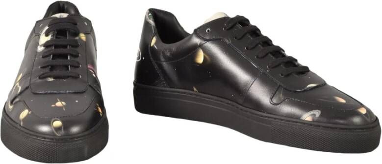 Vivienne Westwood Leren Sneakers met Rubberen Zool Black Heren