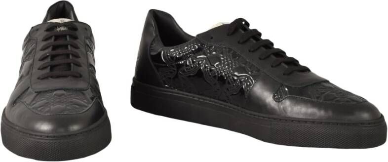 Vivienne Westwood Leren Sneakers met Rubberen Zool Black Heren