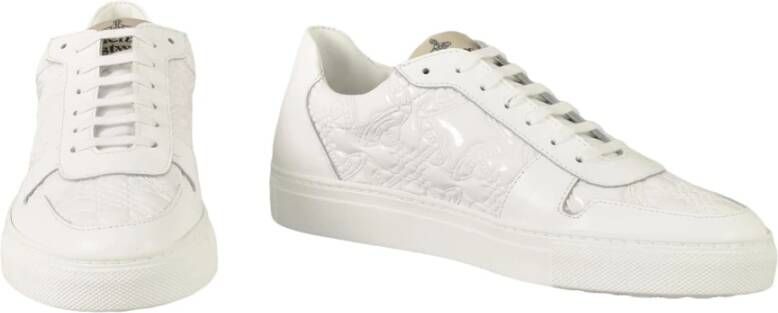 Vivienne Westwood Leren Sneakers met Rubberen Zool White Heren