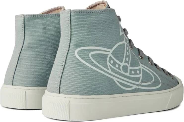 Vivienne Westwood Parel Grijs High-Top Sneakers Logo Gray Heren