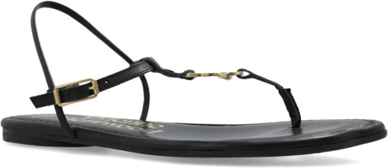 Vivienne Westwood Sandalen ORB Teenslipper Black Dames