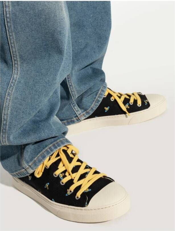 Vivienne Westwood Sneakers Plimsoll High Top Black Heren