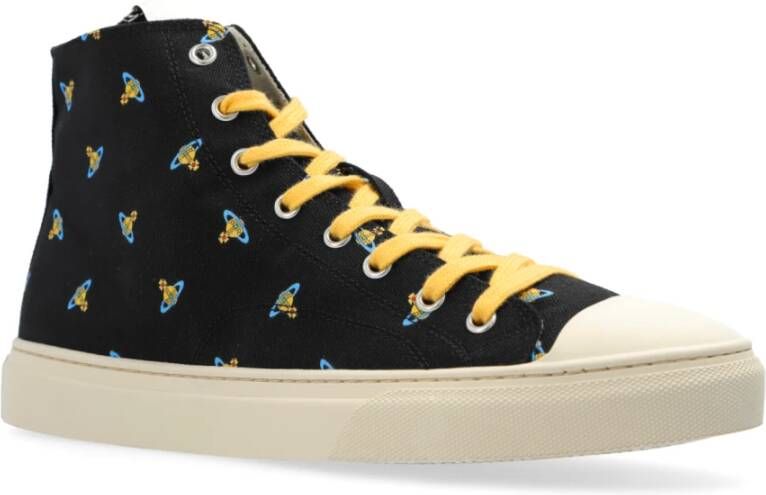 Vivienne Westwood Sneakers Plimsoll High Top Black Heren