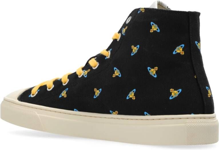 Vivienne Westwood Sneakers Plimsoll High Top Black Heren