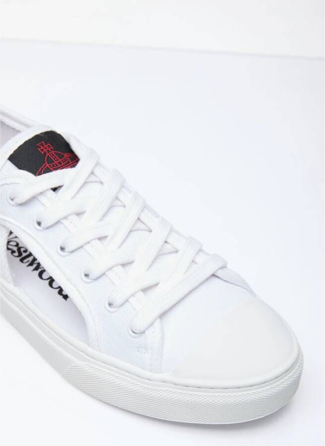 Vivienne Westwood Stijlvolle Cut-Out Sneakers White Dames