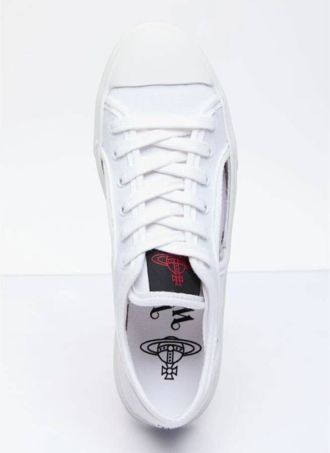 Vivienne Westwood Stijlvolle Cut-Out Sneakers White Dames