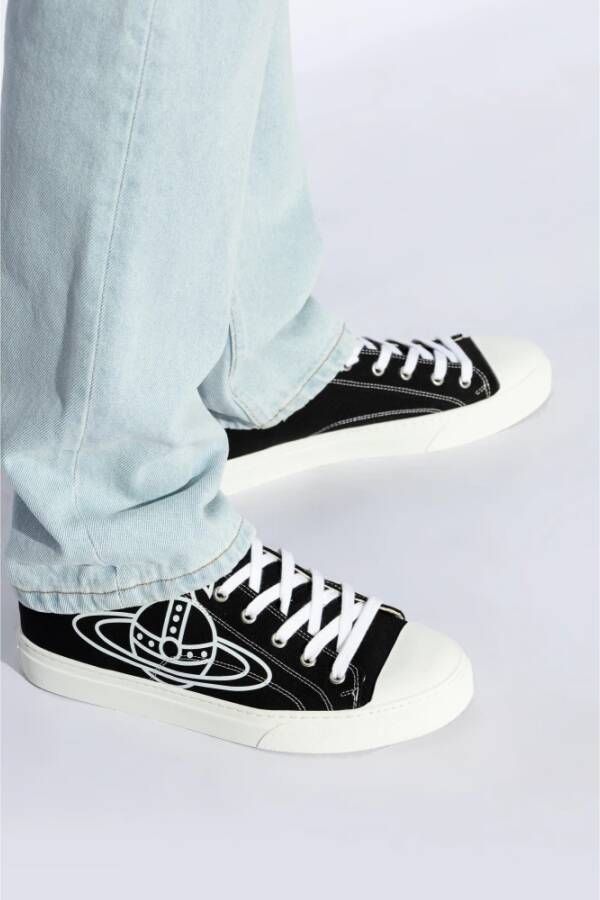 Vivienne Westwood Sportschoenen met Plimsoll-logo Black Heren