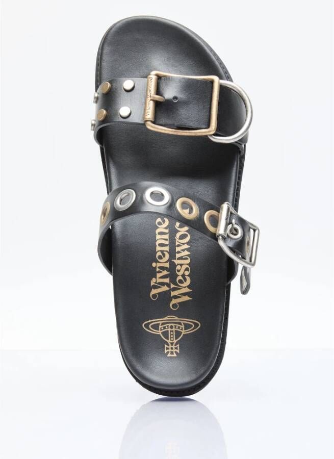 Vivienne Westwood Stud Leren Sandalen Black Heren