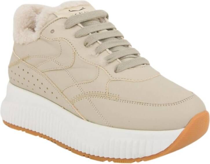 Voile blanche Beige Actieve Sneakers voor Vrouwen Beige Dames