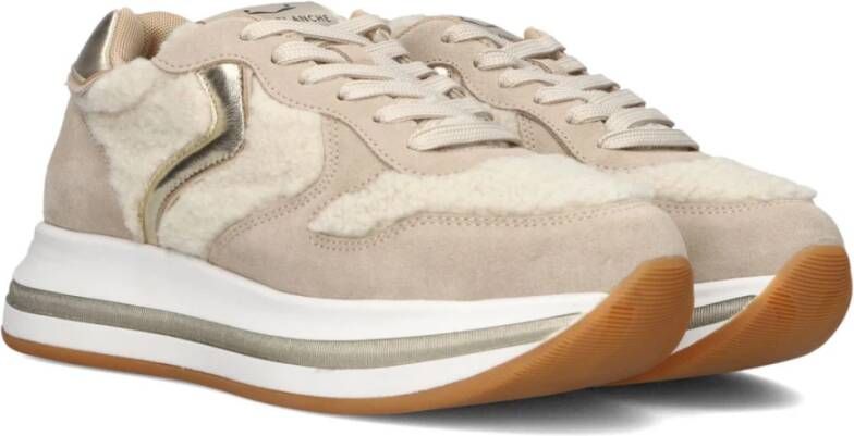 Voile blanche Beige Merry Curly Dames Sneakers Beige Dames