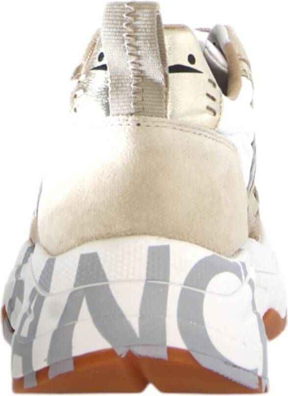 Voile blanche Beige Sneakers Club105 in leer nylon Beige Dames