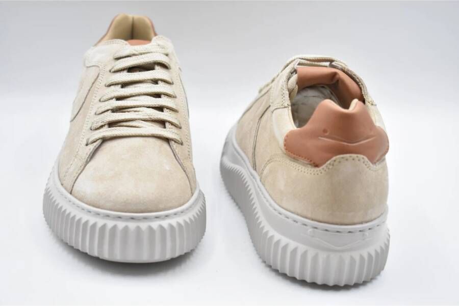 Voile blanche Beige Veterschoenen Dames Aw23 Beige Dames