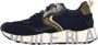 Voile blanche Blauwe Leren Nylon Club01 Sneakers Blue Heren - Thumbnail 9