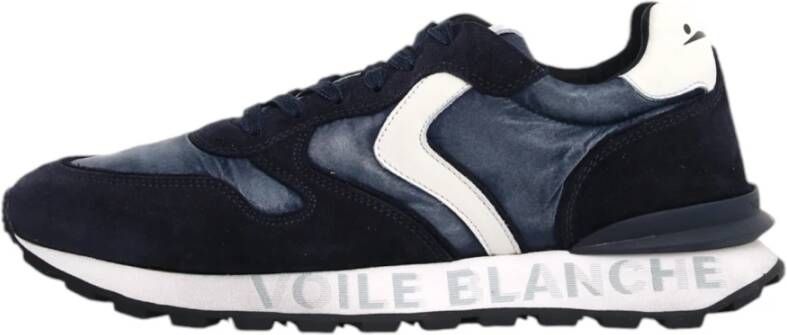 Voile blanche Blauwe Sneakers Paris Race Man Blue Heren