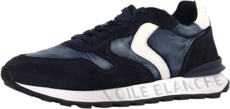 Voile blanche Blauwe Sneakers Paris Race Man Blue Heren