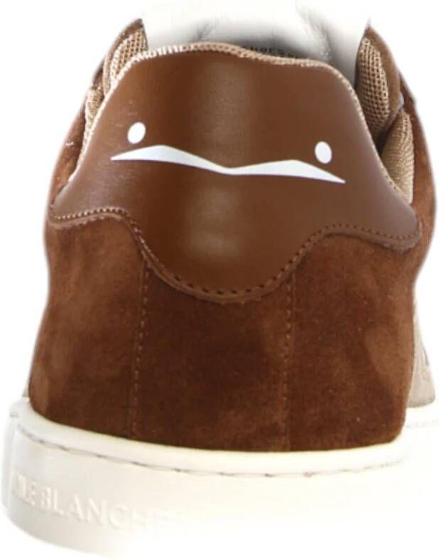 Voile blanche Bruine Leren Sneaker Layton 01 Brown Heren