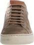 Voile blanche Bruine Leren Sneakers Layton Stijl Brown Heren - Thumbnail 4