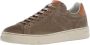 Voile blanche Bruine Leren Sneakers Layton Stijl Brown Heren - Thumbnail 5