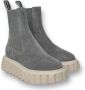 Voile blanche Grijze Chelsea Sneakers van Leer Gray Dames - Thumbnail 10