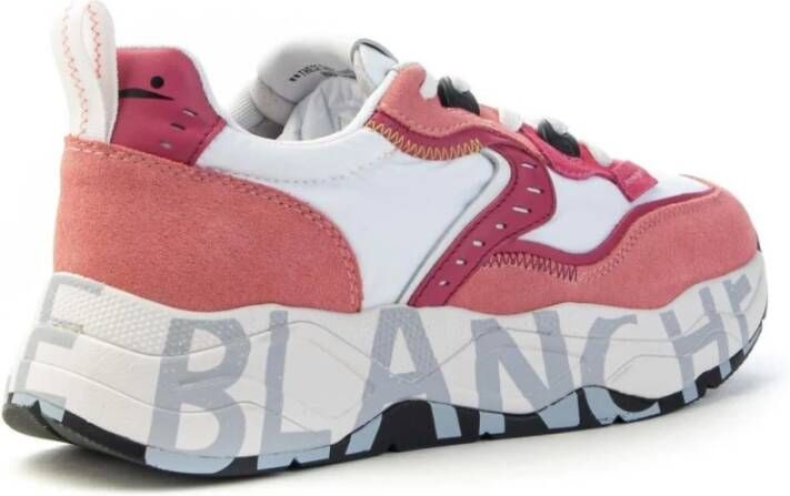 Voile blanche Club105 Sneakers Leer Stof Vetersluiting Multicolor Dames