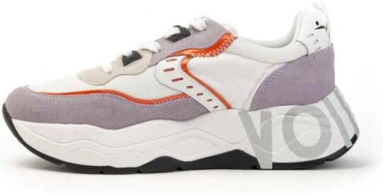 Voile blanche Club105 Sneakers voor actieve stadsstijl Purple Dames