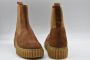 Voile blanche Eiken Geknoopte Platte Schoenen Brown Dames - Thumbnail 3