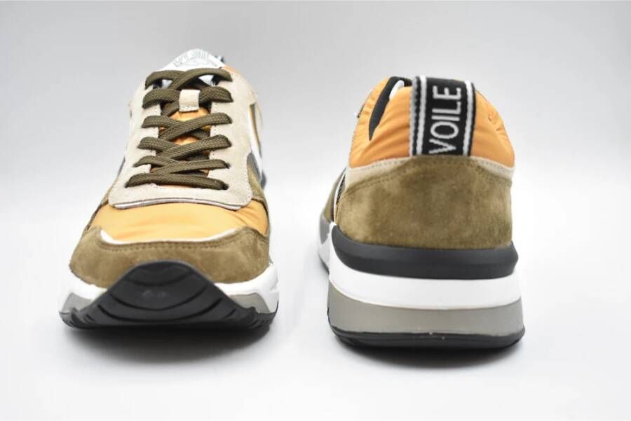 Voile blanche Geknoopte Taupe Oranje Schoenen voor Heren Groen Heren