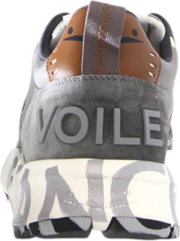 Voile blanche Grijze Club01 Sneakers in Leer Nylon Gray Heren