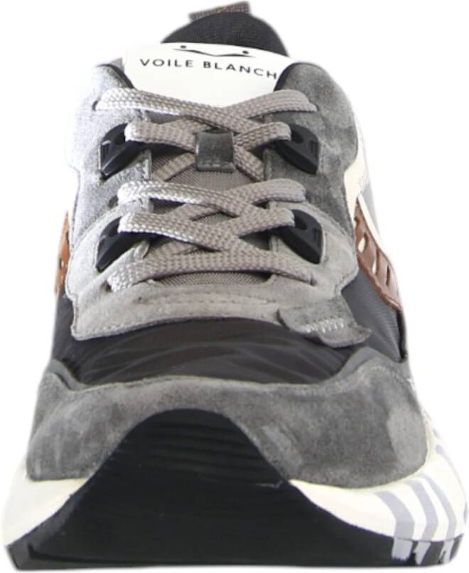 Voile blanche Grijze Club01 Sneakers in Leer Nylon Gray Heren