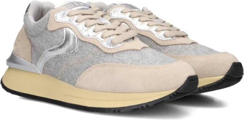 Voile blanche Grijze Lage Sneakers voor Dames Gray Dames