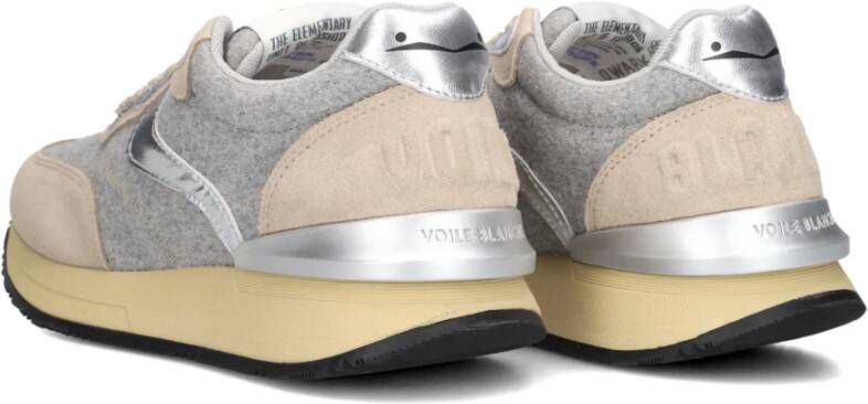 Voile blanche Grijze Lage Sneakers voor Dames Gray Dames